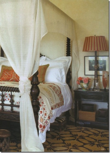 kathryn ireland world of interiors bedroom with suzani