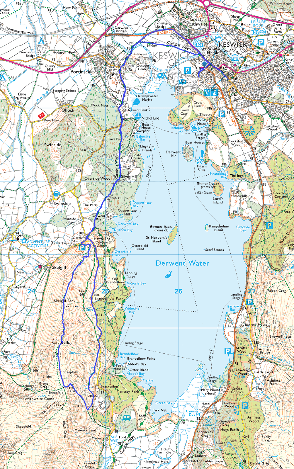 The 4 best Catbells walks, near Keswick, with route maps ...