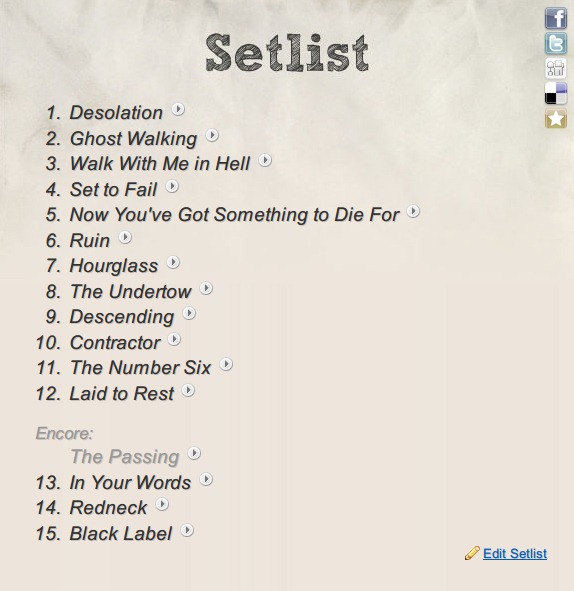 setlist