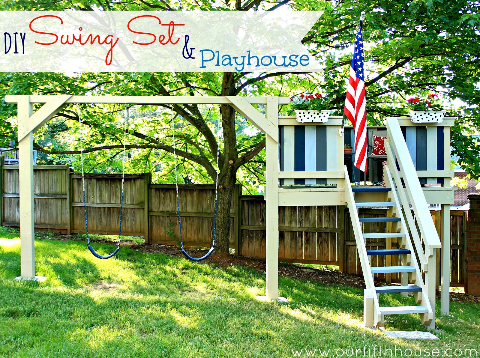 wood swingset plan