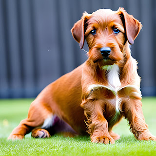 The Irish Terrier is a sturdy and muscular dog with a wiry coat that is typically red or wheaten in color. The breed is known for its courage, loyalty, and intelligence. It is also an excellent watchdog and an enthusiastic hunter.