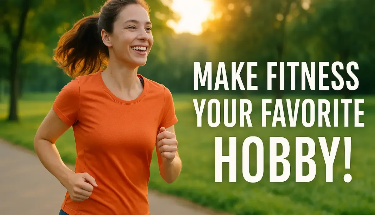 Happy person jogging outdoors — enjoying fitness as a hobby