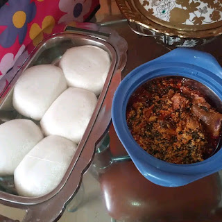 Egusi Soup and fufu