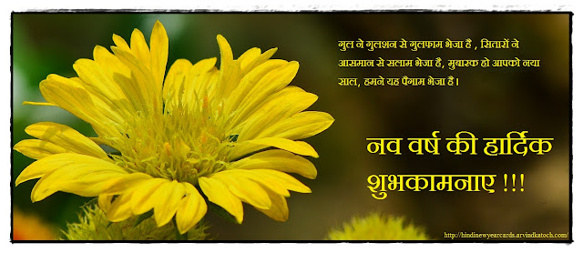 Hindi, Happy New Year, Card, गुल, गुलशन, गुलफाम, सितारों, सलाम,नव वर्ष, हार्दिक शुभकामनाए 