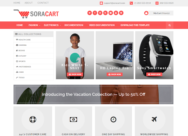 SORACART SHOPPING – RESPONSIVE FREE TEMPLATE FOR BLOGGER FOR YOU GUYS