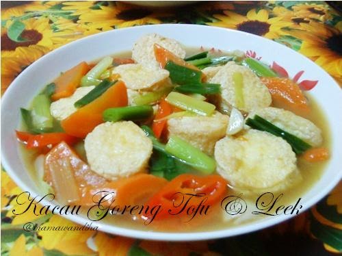 Dari Dapur MaDiHaA: Kacau Goreng Tofu & Leek