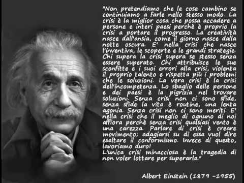 la teoria di einstein sulla crisi