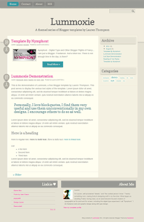 Lummoxie Blogger Template