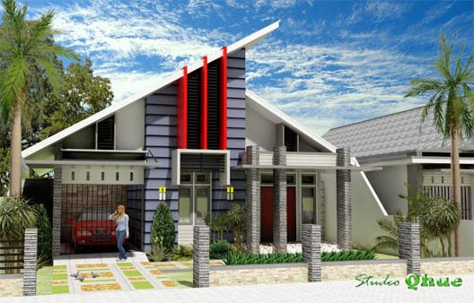 Warna Warni Rumah  Minimalis Rencana Rumah  Modern  dan 