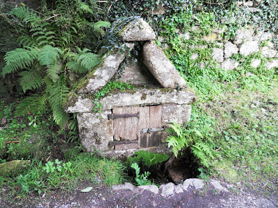 Saxon Well in Widecombe, Dartmoor, Devon