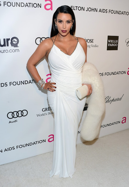 Kim Kardashian in white Dresses
