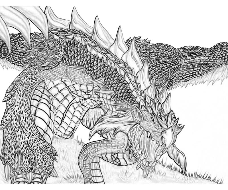 printable-monster-hunter-frontier-rathalos-silver_coloring-pages