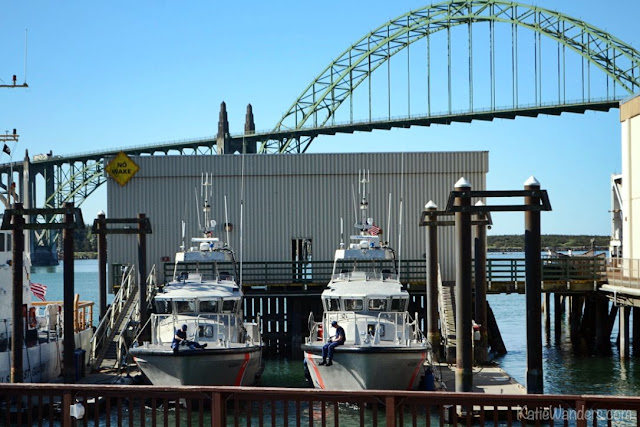 U.S. Coast Guard Boats at the dock in Newport, Oregon