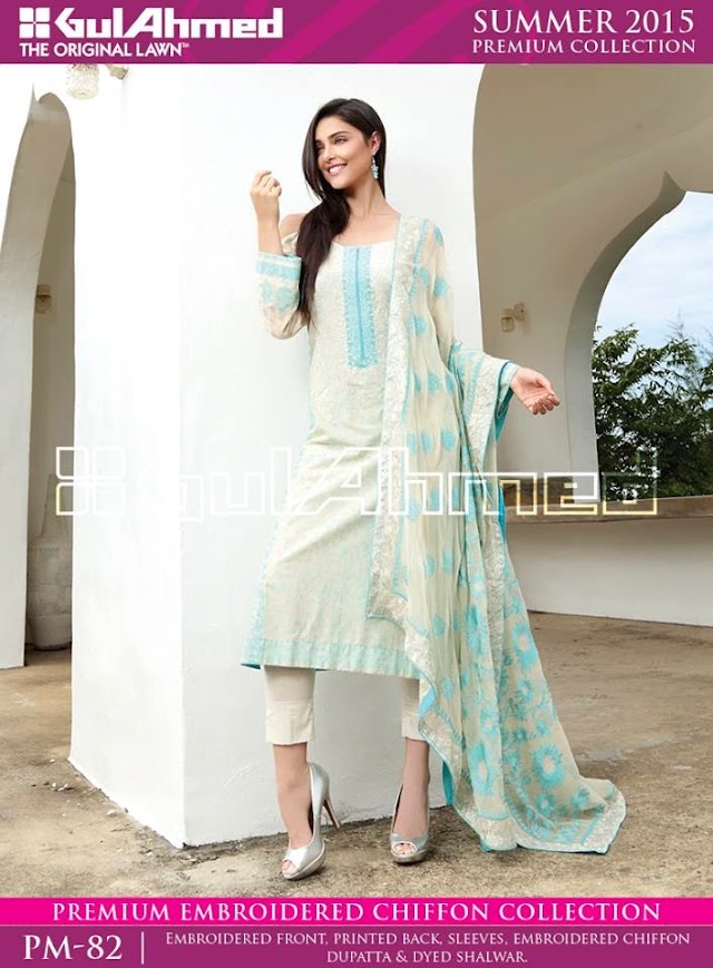 Summer Suit Designs 2015 | Latest Embroidered Summer Collection For Girls By Gul Ahmed