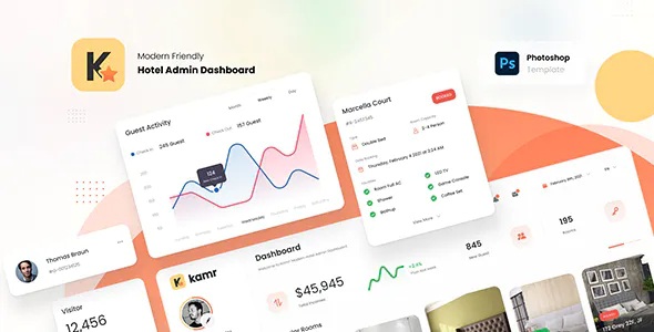 Best Modern Hotel Admin Dashboard UI Template