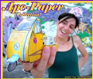 Piaggio Ape Papercraft