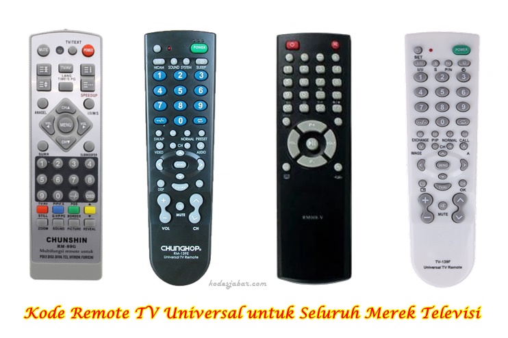 Kode Remote TV Universal untuk Seluruh Merek Televisi