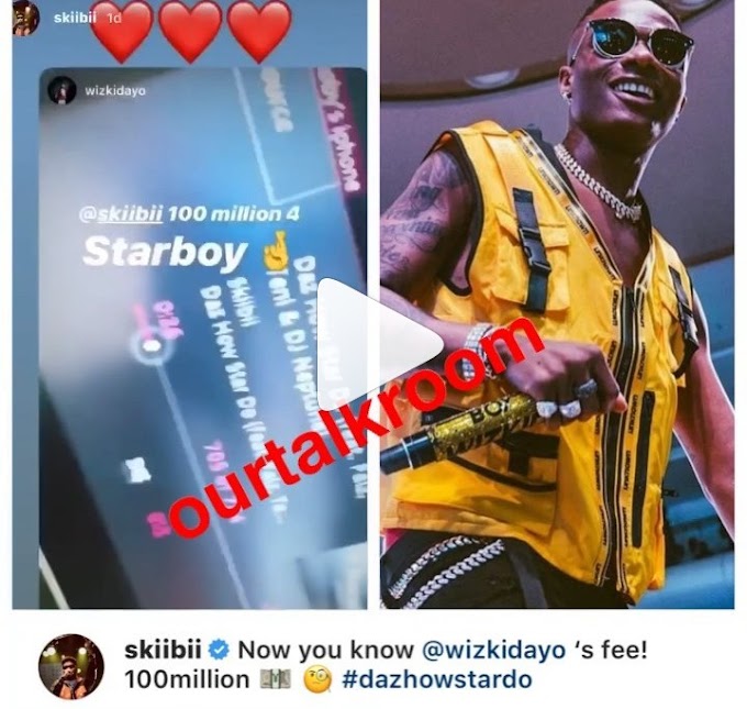 Wizkid Now Charges 100M For A Show - Skiibii Reveals