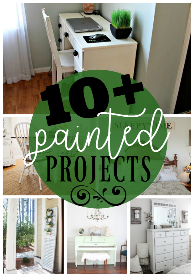 10 Painted Projects at GingerSnapCrafts.com #DIY #paint #forthehome