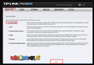 Tab Quick Setup TP-LINK CPE Outdoor 2.4GHz