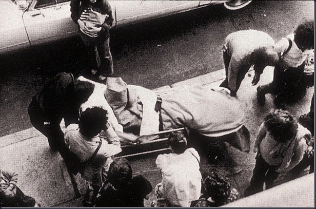 1228756503Coyote 1974 arrival-by-stretcher-