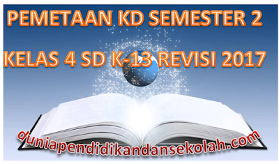 Pemetaan Kd Kelas Iv Sd Semester Ii K-13 Revisi 2017 Tema 6-9