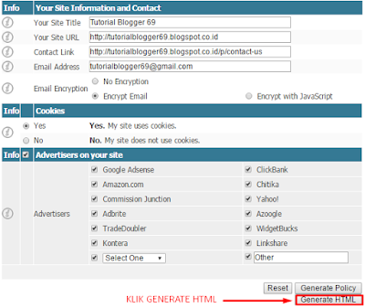 Cara Membuat Halaman Privacy Policy Di Blog