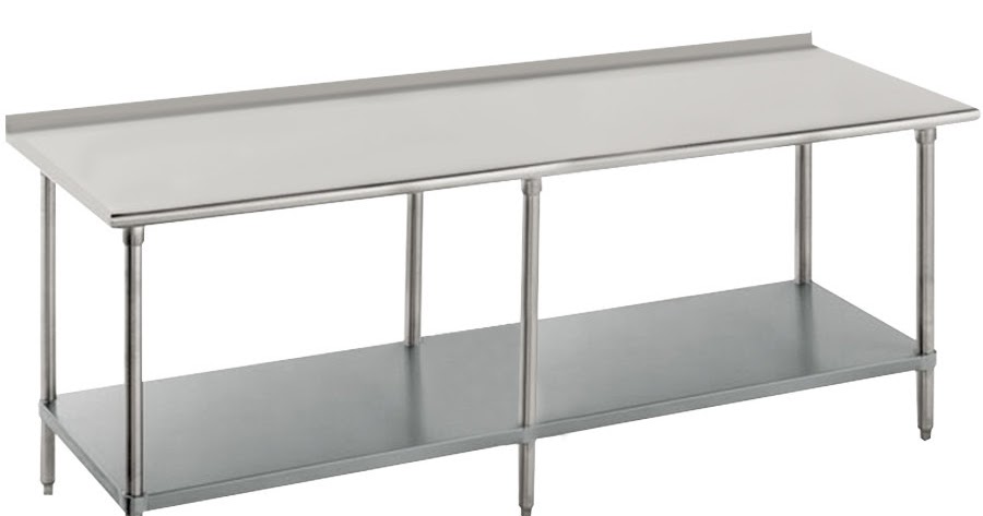  Meja  dapur panjang stainless  steel 6 kaki untuk restoran 