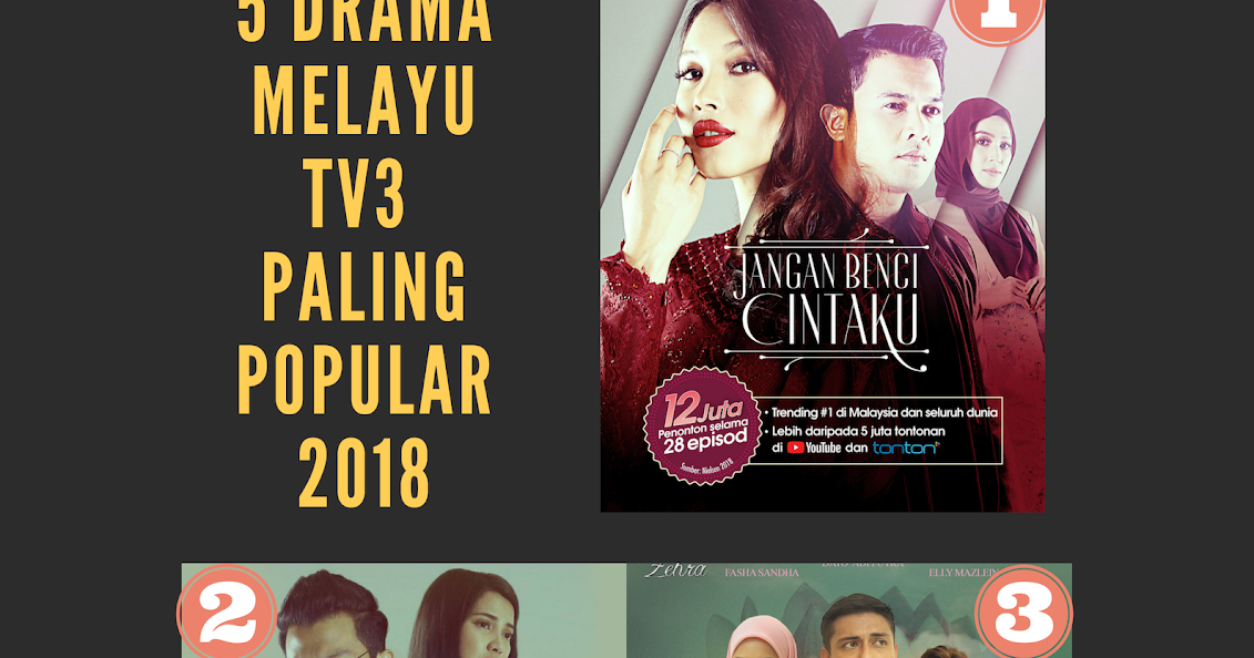 Top 5 Drama Melayu Paling Hangat Di Tv3 Untuk Tahun 2018 7klik