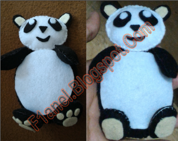  Kerajinan  Kain  Flanel  Cara  Membuat  Boneka  Panda Dari  Kain  