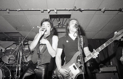 Condor on stage at Traces rock club in Hillsdale, New Jersey 1982