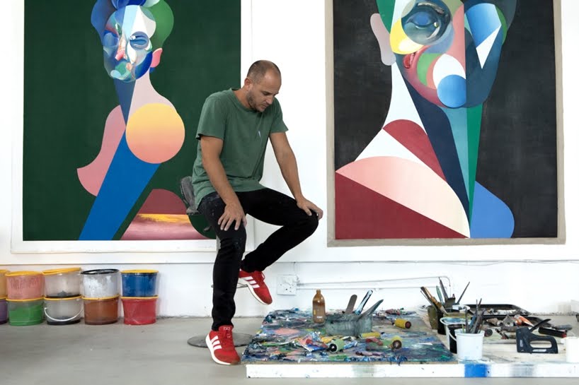 Colores brillantes con impasto gestual son los Retratos imponentes de Ryan Hewett