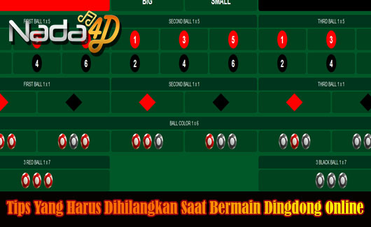 Tips Yang Harus Dihilangkan Saat Bermain Dingdong Online