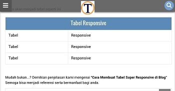 cara membuat tabel