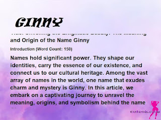 meaning of the name "GINNY"
