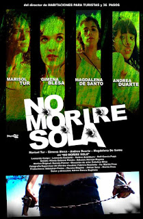 I'LL NEVER DIE ALONE, NO MORIRE SOLA, RAPE AND REVENGE, Argentine, Espagne, d'Adrian Garcia Bogliano, affiche, poster