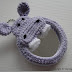 Ideas para un espejo de bolso forrado de ganchillo