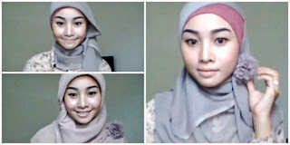 Cara Memakai Jilbab Segi Empat