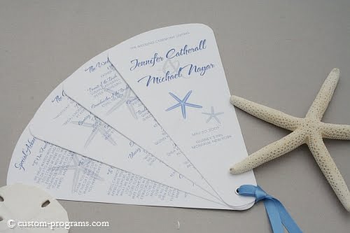  fan programs for any kind of wedding These fans are also a creative way 