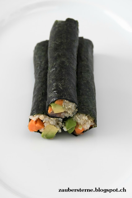 Quinoa Rezepte, Sushi selber machen, Gemüse Sushi, gesunde Sushi, Sushi Rezept