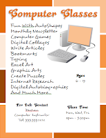 Microsoft Word Computer Classes Flyer