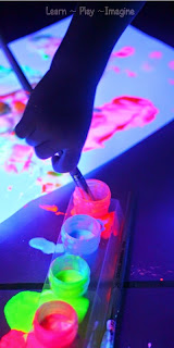 Two ingredient glowing paint recipe that dries glossy and gorgeous!