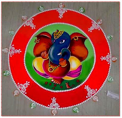 Rangoli Designs for Happy Kali Chaudas / Happy Narak Chaturdashi/ Happy Chhoti Diwali 2016