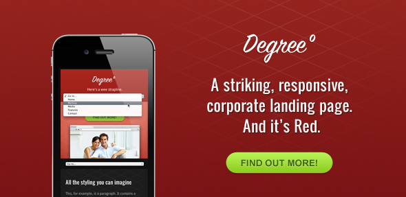 Degree&deg; - A Responsive HTML Theme - Marketing Corporate