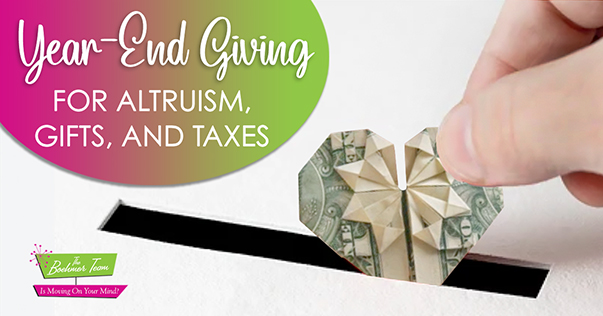 Year-End Giving for Altruism, Gifts, and Taxes