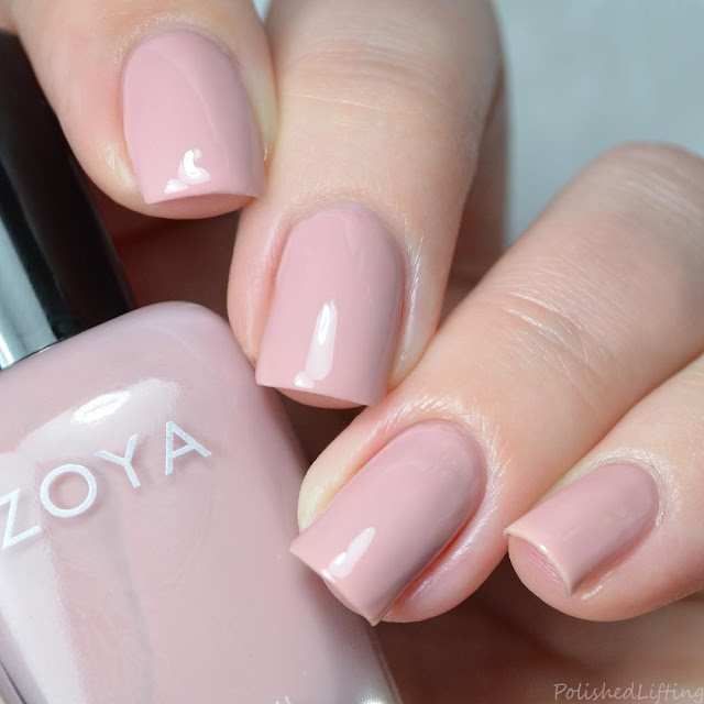 dusty pink nail polish
