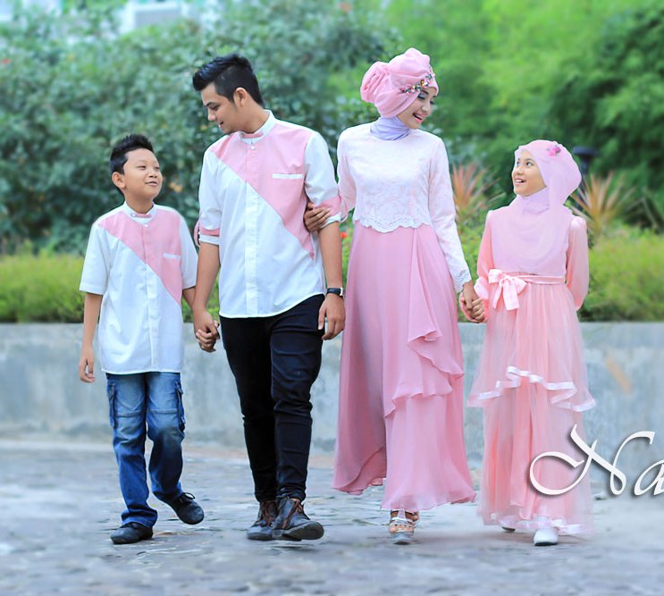  Baju  Muslim Modern  Keluarga  Seragam