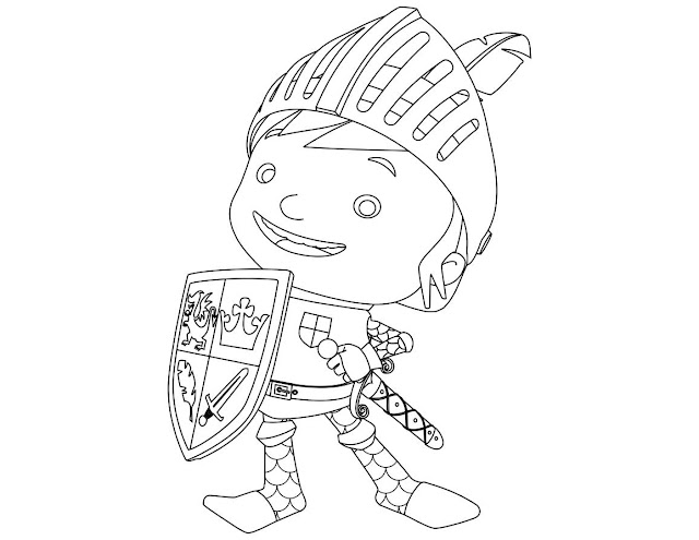 Mike the Knight Coloring Page