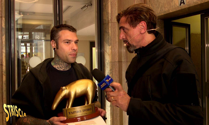 Tapiro d'oro a Fedez per la vacanza con la famiglia a Dubai