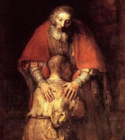 Photo: Hijo pródigo - The prodigal son return father's home - Rembrandt
